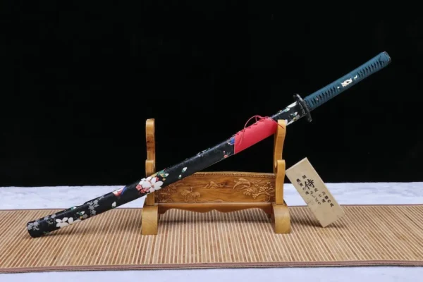 Katana – Manganese Steel Battle-Ready Blade with Phoenix Leather Saya | Phoenix Ascending